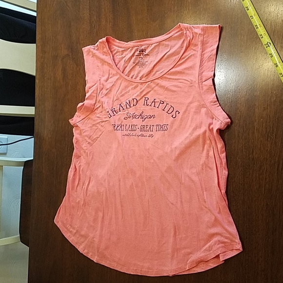 Grand Rapids, Great Times Coral Sleeveless Tee - Picture 1 of 8